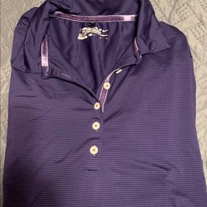 Nike golf tour performance dri fit long sleeve with button size large